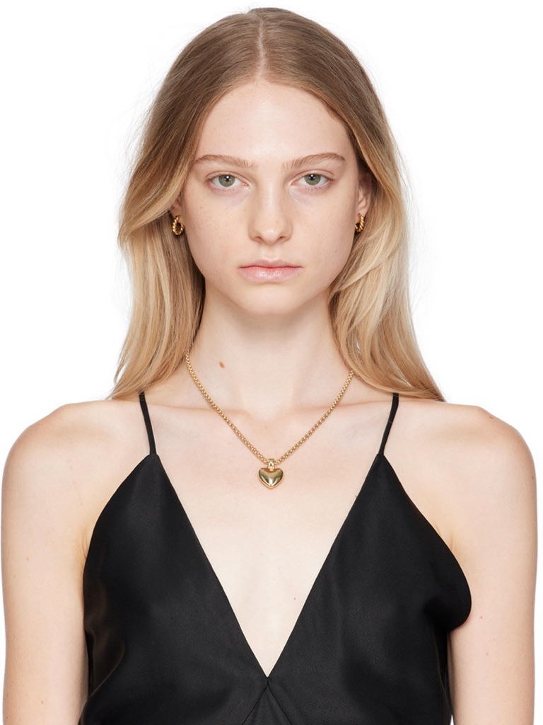 Laura Lombardi Chiara Pendant Necklace In Brass